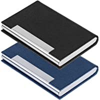 SENHAI – 2 unidades. Funda de piel sintética para tarjetas de identificación de hombre y mujer- con cierre magnético…